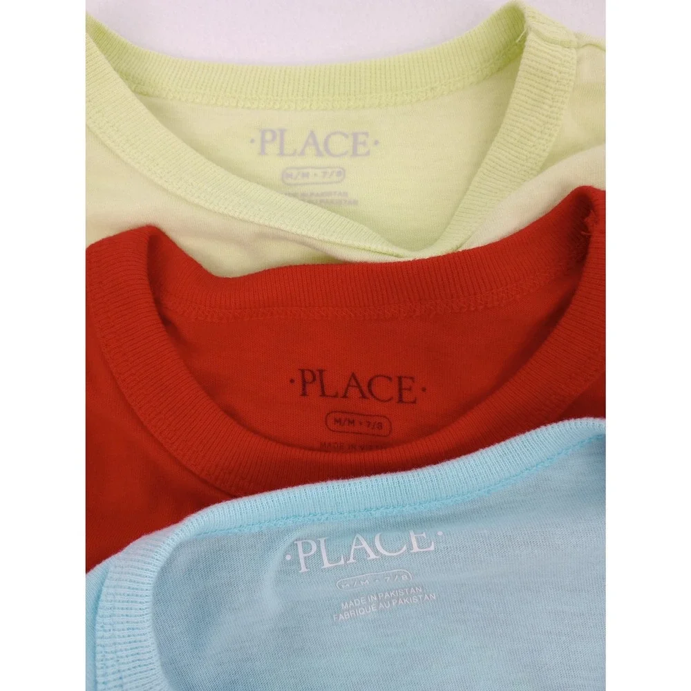The Children's Place Graphic T-Shirts Kids Size M 7/8 Dinosaur Set of 3